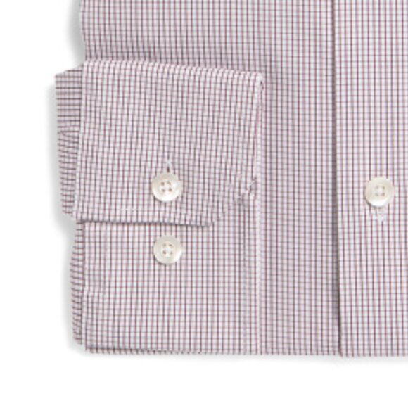 NEW  BONOBOS Jetsetter Stretch Dress Shirt for men in Cranberry Multi 725 3j2 - Picture 3 of 3